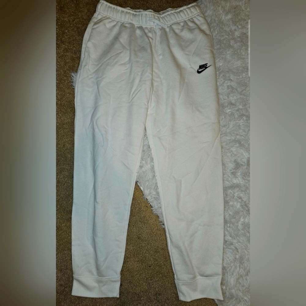 White Nike Joggers